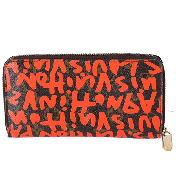 Louis Vuitton Zippy Wallet Brown Monogram Graffiti M93711 Orange - Picture 2 of 7